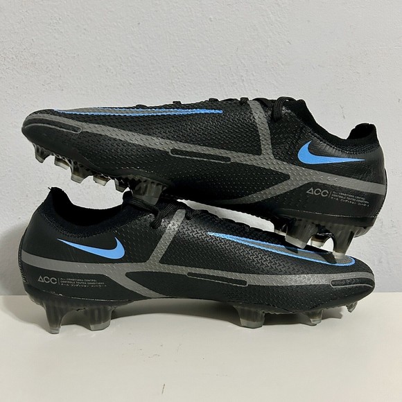 Nike Phantom GT2 Elite FG “Black Iron Grey” Men’s Size 9 Blue Soccer Cleats main image 4